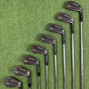 Callaway Apex Ti Fusion Black Forged Iron Set 4-PW AW Dynamic Gold R300 Regular