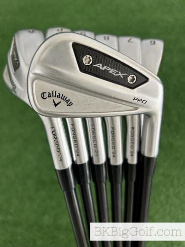 Callaway Apex Pro 24 Forged Iron Set 5-A / MMT 85 Regular Graphite