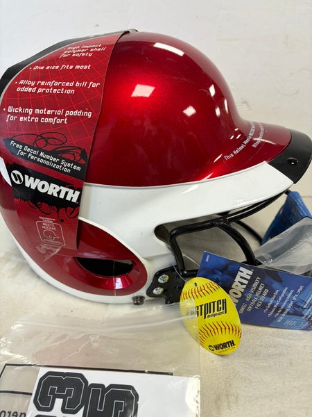 One Size Fits All Worth Batting Helmet (New)