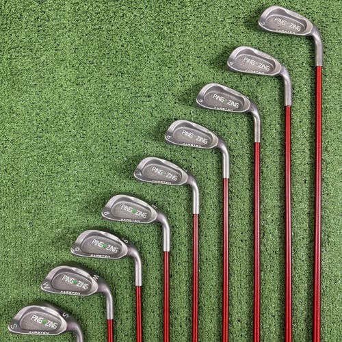 Ping Zing Iron Set 3-PW SW Green Dot Carbon Fiber Novus CFP 57 Stiff Flex