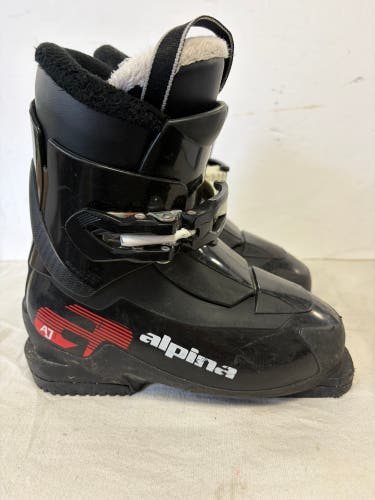Mondo 19 & 19.5 Kid's Alpina AJ1 All Mountain Ski Boots (Used)