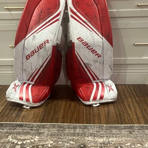 Used  Bauer intermediate Goalie Leg Pads 32 +1