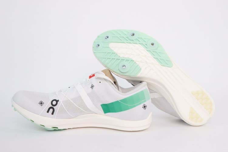 On Running Cloudspike 1500m Track and Field Shoes Women's 7 Undyed White Mint