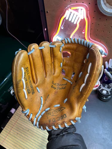 Westpoint FG330 Baseball Glove LHT, 11” (Conditioned & Relaced in Carolina Blue)