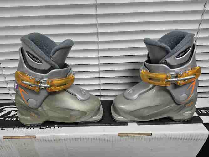 Mondo 18 & 18.5 Kid's HEAD All Mountain Carve HT1 Ski Boots (Used)