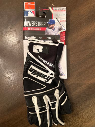 Large Franklin Powerstrap Batting Gloves (New)