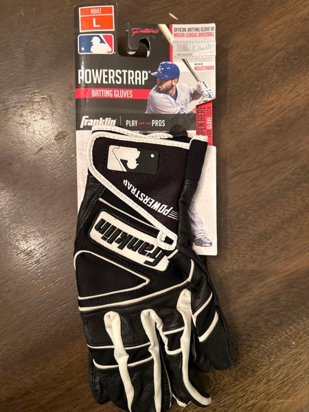 Large Franklin Powerstrap Batting Gloves (New)