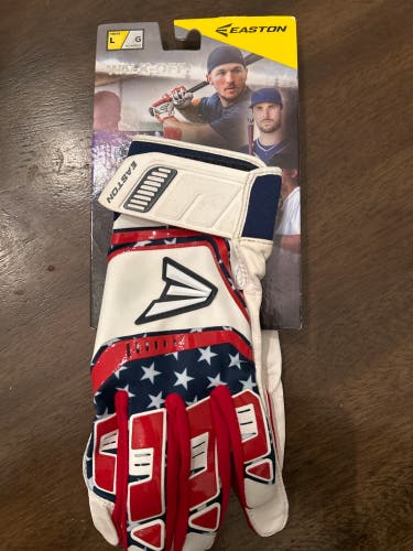 Large Easton Walk Off Batting Gloves-stars and stripes (New)