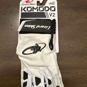 Large Lizard Skins Komodo V2 Batting Gloves (New)