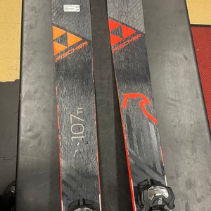 Men's Fischer 182 cm Powder Ranger 107 Ti Skis With Bindings Max Din 14 (Used)