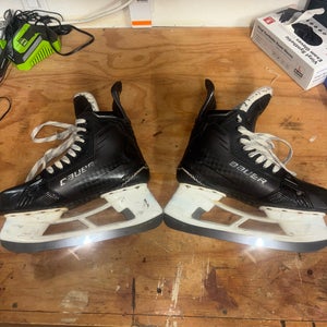 Black 2024 Custom Bauer Supreme Shadow Hockey Skates 7.75 Fit 1 (8 toe cap) (Used)