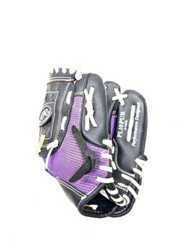 Used Rawlings PLAYER SERIES BB/SB Glove RH Throw Black 10" 11860-S000304452
