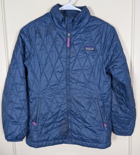 Patagonia Nano Puff Full Zip Quilted Primaloft Outdoor Jacket Girl's Size: L 12