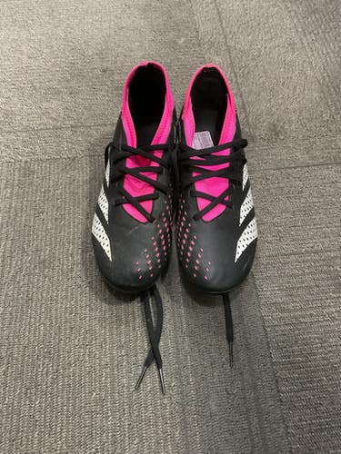 Used Adidas PREDATOR Soccer Cleats Black And Pink Senior 6 11614-S000230802