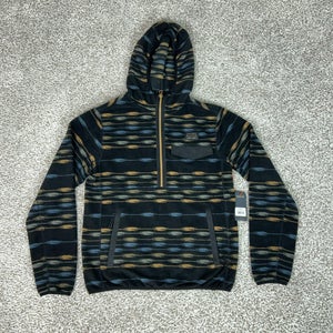 Roark Hoodie Mens Small Blue Barra Scrambler 1/2 Zip Fleece Pullover Pattern