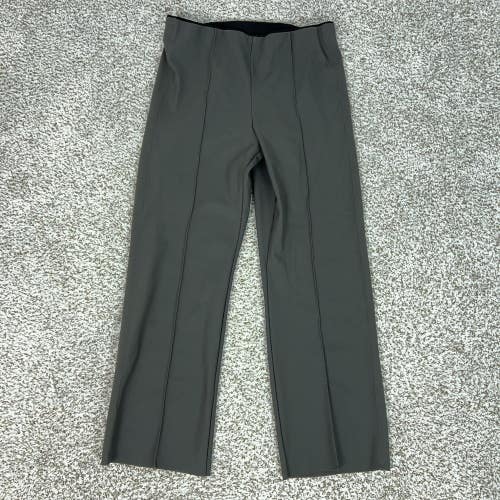 Athleta Pants Womens Medium Gray Pull On Straight Leg Mercurial Crop Flare Work