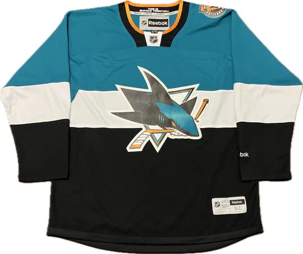 San Jose Sharks Blank 2015 Stadium Series Reebok NHL Hockey Jersey Size XL