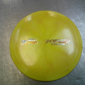 Used Discraft RAPTOR Disc Golf Driver Yellow 11339-S000198816