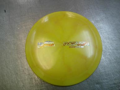 Used Discraft RAPTOR Disc Golf Driver Yellow 11339-S000198816