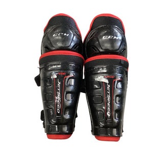 Used CCM JETSPEED Youth Shin Guards Black 9" 11760-S000087898