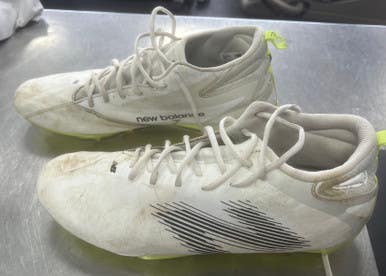 Used New Balance LAX Cleats Mens White Senior 14 11497-S000155471