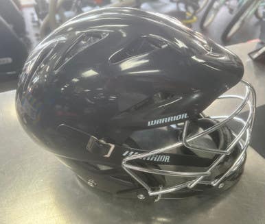 Used Warrior HELMET Lacrosse Helmet Black One Size 11497-S000155462