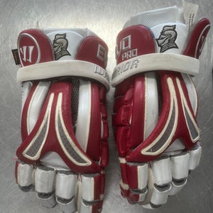 Used Warrior EVO PRO Lacrosse Gloves Mens Maroon LG 11497-S000155455