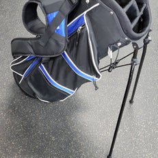 Used Itech 6 WAY Mens Stand Bag Navy Blue 11497-C000155438