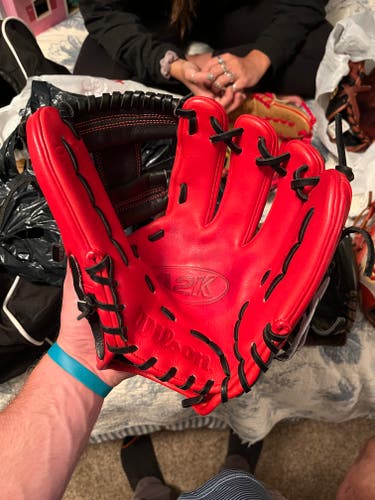 RARE* Wilson A2K DP15 Baseball Glove 11.5", Red/Black discontinued model
