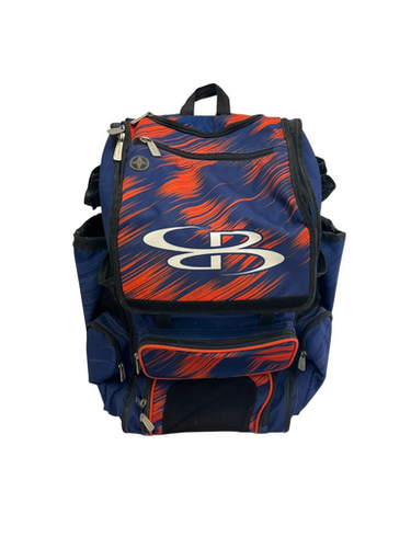 Used BoomBah WHEELED SUPERPACK BB/SB Player Wheeled Bag Royal Blue And Orange 11692-S000146537