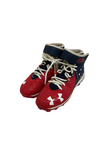Used Under Armour BRYCE HARPER BB/SB Cleats White/Royal/Red Junior 01 11692-S000146160