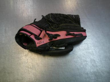 Used Mizuno POWER CLOSE BB/SB Glove RH Throw Black 11" 11339-S000198710