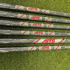 Used True Temper AMT Red S300 5-PW Stiff Flex Steel Iron Set Shafts