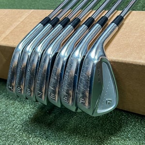Used TaylorMade P-7MC Forged Irons 4-PW X100 TI Extra Stiff Steel Golf Set