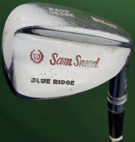 Vintage Wilson Sam Snead Blue Ridge Sand SW Wedge Steel Unilite Right Hand