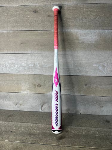 Easton Pink Sapphire Fast Pitch -10 FP22PSA 28” 18oz Softball Bat White Pink