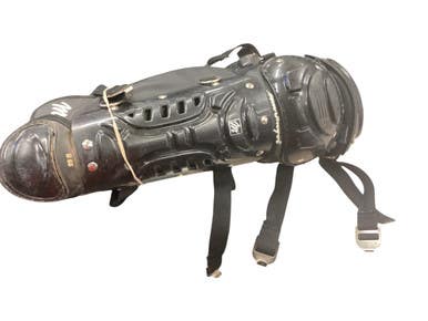 Used MacGregor ADULT Catchers Leg Guards Black Junior 11846-S000100421