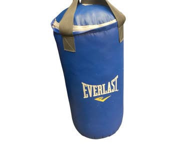 Used Everlast 25LBS JUNIOR BAG Boxing Heavy Bag Royal Blue 40 lb 11846-S000100412