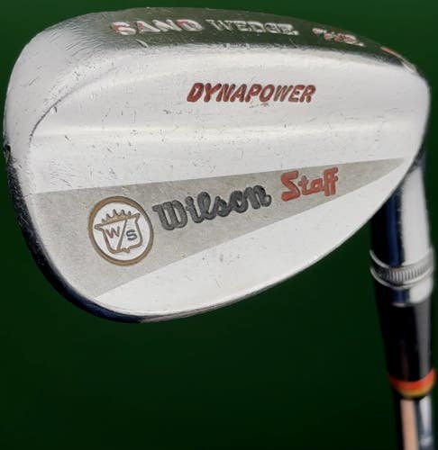 Vintage Wilson Staff Dynapower Fluid Feel Sand SW Wedge Steel Stiff Flex RH