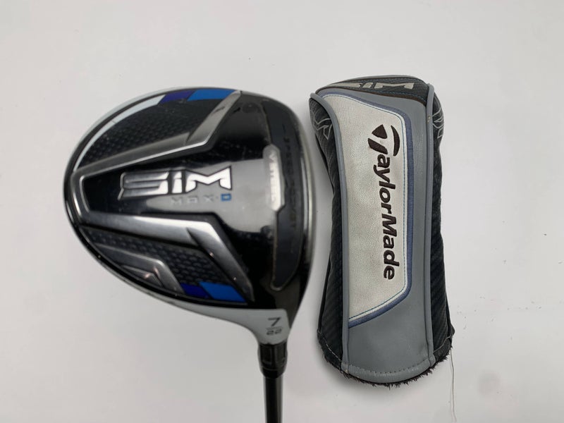 TaylorMade SIM MAX-D 7 Fairway Wood 22* UST Mamiya Helium 5F3 Regular RH HC