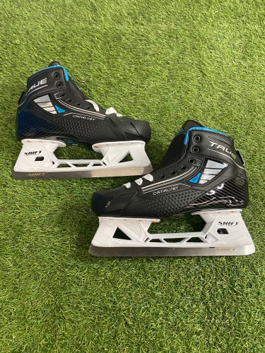 True Catalyst 5x4 Hockey Goalie Skates | Senior Size 8.5
