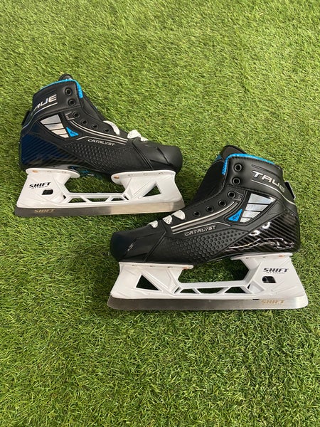 True Catalyst 5x4 Hockey Goalie Skates | Senior Size 8.5