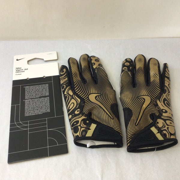 Black Size Large Adult Nike Vapor Jet 8.0 Football Gloves (Used)