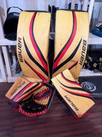 Bauer Goalie pads and Gloves