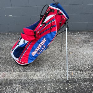 Bridgestone Stand Golf Bag Red/Blue/white