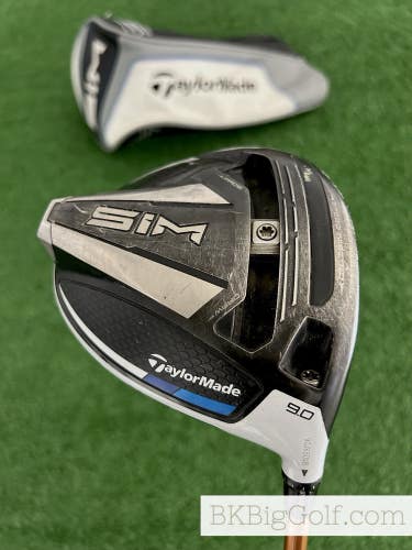 Taylormade Sim 9.0 Driver w Headcover / Stiff