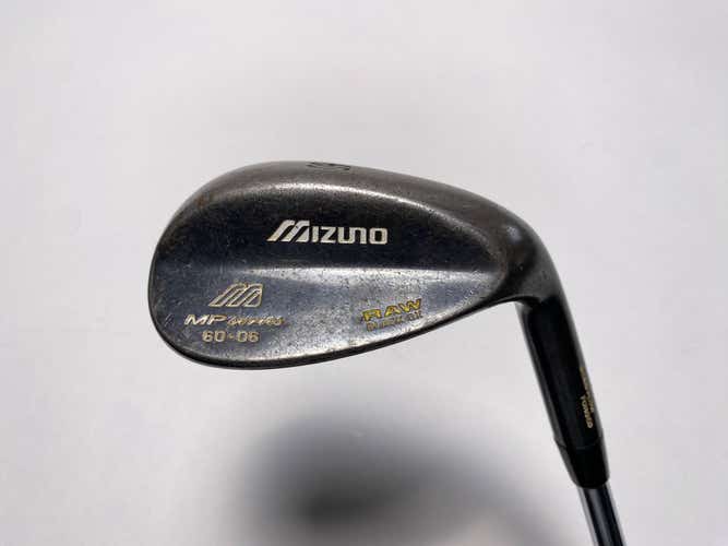 Mizuno MP Raw Black Ox Wedge 60* 6 Bounce Dynamic Gold S400 Wedge Mens RH