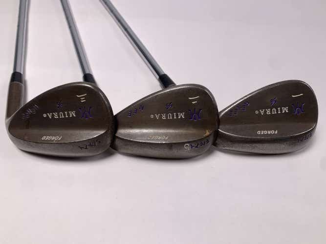 Miura Raw Forged Wedge Set 50* 55* 60* Stiff Steel Mens RH