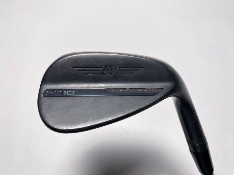 Titleist Vokey SM10 Jet Black Wedge 52* 8 Bounce F-Grind Wedge Steel Mens RH