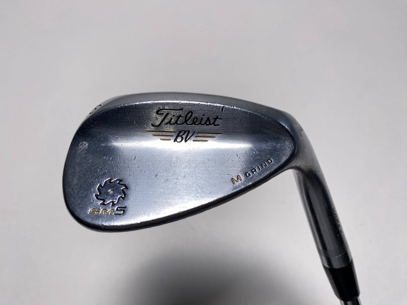 Titleist Vokey SM5 Tour Chrome Wedge 56* 10 Bounce M-Grind Wedge Steel Mens RH